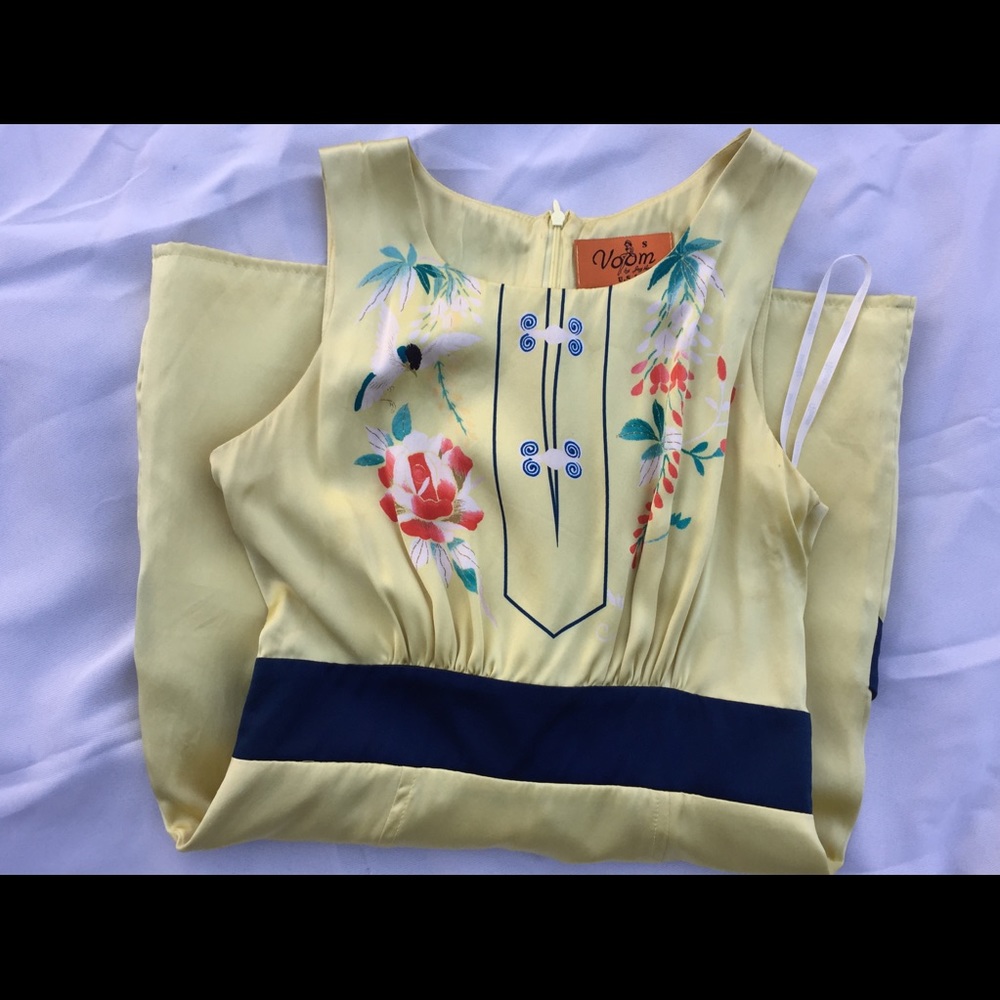 Voom by joy Han 100% silk dress size S - Picture 7 of 8